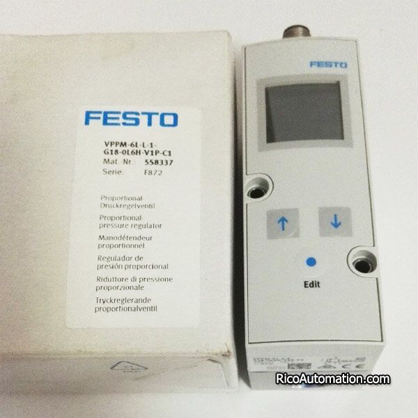 FESTO VPPM 6L L 1 G18 0L6H V1P C1 Proportional Pressure Regulator